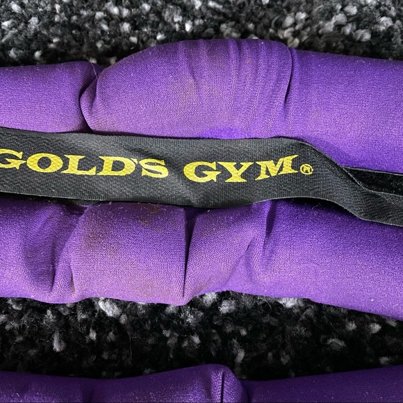 Bundle of 2 Wrap Around 2.6lbs Each Ankle Weights From Gold’s Gym Purple/Black - Picture 5 of 7